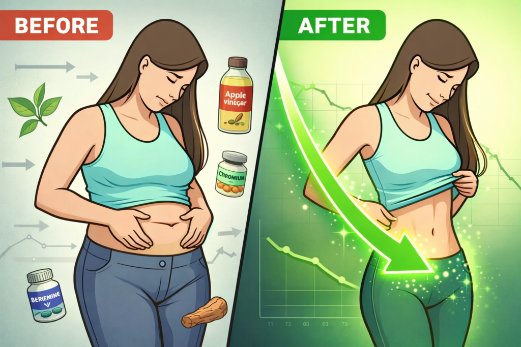 SlimSana metabolic support illustration